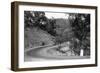 View of Model-T Fords on Redwood Highway - Hopland, CA-Lantern Press-Framed Art Print