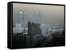 View Of Modern Tokyo-NaxArt-Framed Stretched Canvas