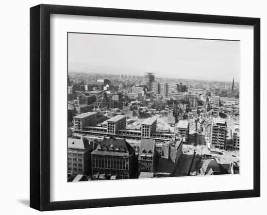 View of Modern Urban Architecture-Walter J. Lindlar-Framed Photographic Print