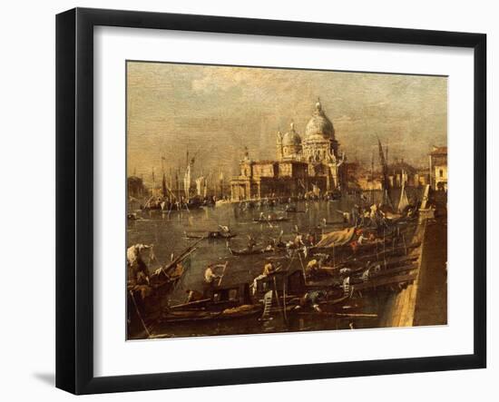 View of Molo Towards Santa Maria Della Salute-Francesco Guardi-Framed Giclee Print