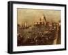 View of Molo Towards Santa Maria Della Salute-Francesco Guardi-Framed Giclee Print