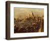 View of Molo Towards Santa Maria Della Salute-Francesco Guardi-Framed Giclee Print