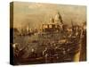 View of Molo Towards Santa Maria Della Salute-Francesco Guardi-Stretched Canvas