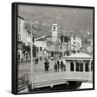 View of Moltrasio on the Shore of Lake Como, Italy, 20th Century-null-Framed Photographic Print