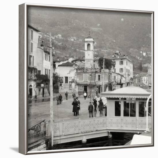 View of Moltrasio on the Shore of Lake Como, Italy, 20th Century-null-Framed Photographic Print