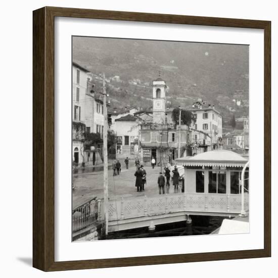 View of Moltrasio on the Shore of Lake Como, Italy, 20th Century-null-Framed Photographic Print