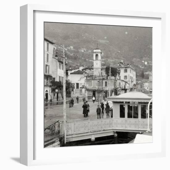 View of Moltrasio on the Shore of Lake Como, Italy, 20th Century-null-Framed Photographic Print