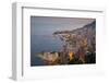 View of Monaco from Above at Dusk, Monaco, Mediterranean, Europe-Frank Fell-Framed Photographic Print