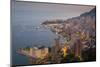 View of Monaco from Above at Dusk, Monaco, Mediterranean, Europe-Frank Fell-Mounted Photographic Print