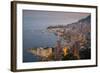 View of Monaco from Above at Dusk, Monaco, Mediterranean, Europe-Frank Fell-Framed Photographic Print