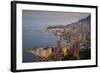 View of Monaco from Above at Dusk, Monaco, Mediterranean, Europe-Frank Fell-Framed Photographic Print