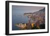 View of Monaco from Above at Dusk, Monaco, Mediterranean, Europe-Frank Fell-Framed Photographic Print