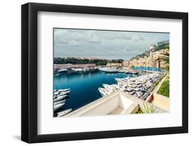 View of Monaco Harbor-amok-Framed Photographic Print