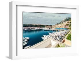 View of Monaco Harbor-amok-Framed Photographic Print