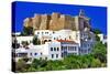 View of Monastery of St.John in Patmos Island, Dodecanese, Greece. Unesco Heritage Site-Maugli-l-Stretched Canvas