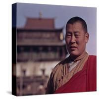 View of Mongolian lama-Werner Forman-Stretched Canvas