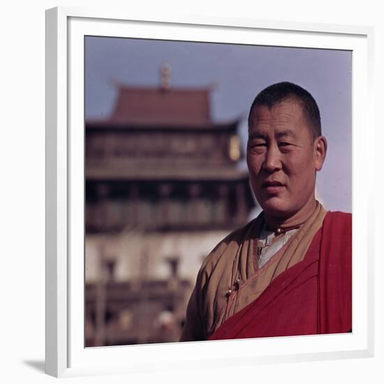 View of Mongolian lama-Werner Forman-Framed Giclee Print