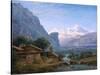 View of Mont Blanc - Karl Friedrich Schinkel (1781-1841). Oil on Canvas, 1813. Dimension : 37,5X42-Karl Friedrich Schinkel-Stretched Canvas