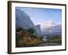 View of Mont Blanc - Karl Friedrich Schinkel (1781-1841). Oil on Canvas, 1813. Dimension : 37,5X42-Karl Friedrich Schinkel-Framed Giclee Print