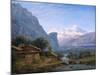 View of Mont Blanc - Karl Friedrich Schinkel (1781-1841). Oil on Canvas, 1813. Dimension : 37,5X42-Karl Friedrich Schinkel-Mounted Giclee Print