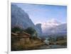 View of Mont Blanc - Karl Friedrich Schinkel (1781-1841). Oil on Canvas, 1813. Dimension : 37,5X42-Karl Friedrich Schinkel-Framed Giclee Print
