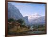 View of Mont Blanc - Karl Friedrich Schinkel (1781-1841). Oil on Canvas, 1813. Dimension : 37,5X42-Karl Friedrich Schinkel-Framed Giclee Print