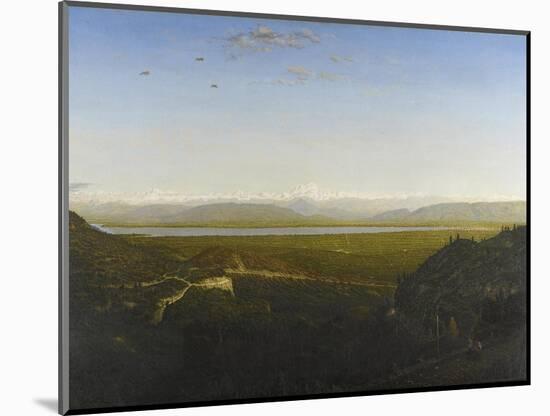 View of Mont Blanc, See from La Faucille, C.1865-Pierre Etienne Theodore Rousseau-Mounted Giclee Print