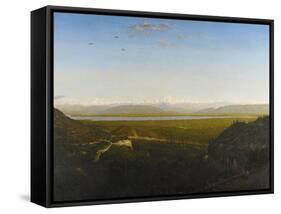 View of Mont Blanc, Seen from La Faucille, C.1865-Theodore Rousseau-Framed Stretched Canvas