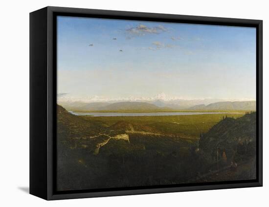 View of Mont Blanc, Seen from La Faucille, C.1865-Theodore Rousseau-Framed Stretched Canvas