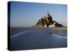 View of Mont Saint-Michel, Normandy, France-David Barnes-Stretched Canvas