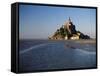View of Mont Saint-Michel, Normandy, France-David Barnes-Framed Stretched Canvas