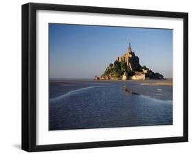 View of Mont Saint-Michel, Normandy, France-David Barnes-Framed Premium Photographic Print