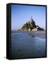 View of Mont Saint-Michel, Normandy, France-David Barnes-Framed Stretched Canvas