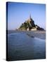 View of Mont Saint-Michel, Normandy, France-David Barnes-Stretched Canvas