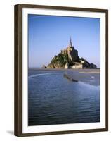 View of Mont Saint-Michel, Normandy, France-David Barnes-Framed Premium Photographic Print