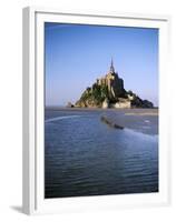 View of Mont Saint-Michel, Normandy, France-David Barnes-Framed Premium Photographic Print