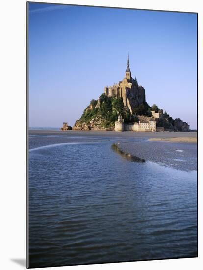 View of Mont Saint-Michel, Normandy, France-David Barnes-Mounted Premium Photographic Print