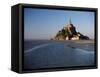 View of Mont Saint-Michel, Normandy, France-David Barnes-Framed Stretched Canvas