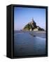 View of Mont Saint-Michel, Normandy, France-David Barnes-Framed Stretched Canvas