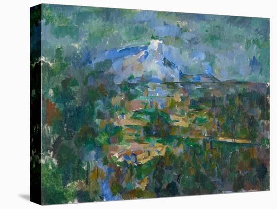View of Montagne Sainte-Victoire from Lauves, 1904-06-Paul Cezanne-Stretched Canvas