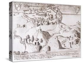 View of Monte Sant'Angelo, from the Kingdom of Naples in Perspective-Giovan Battista Pacichelli-Stretched Canvas