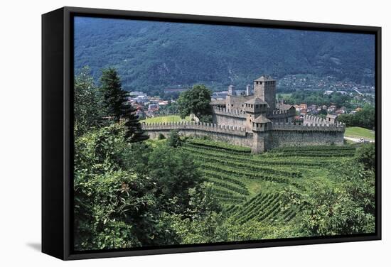 View of Montebello Castle-null-Framed Stretched Canvas