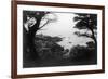 View of Monterey Bay from 17 Mile Drive - Carmel, CA-Lantern Press-Framed Art Print