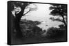 View of Monterey Bay from 17 Mile Drive - Carmel, CA-Lantern Press-Framed Stretched Canvas