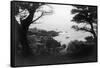 View of Monterey Bay from 17 Mile Drive - Carmel, CA-Lantern Press-Framed Stretched Canvas