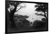 View of Monterey Bay from 17 Mile Drive - Carmel, CA-Lantern Press-Framed Art Print