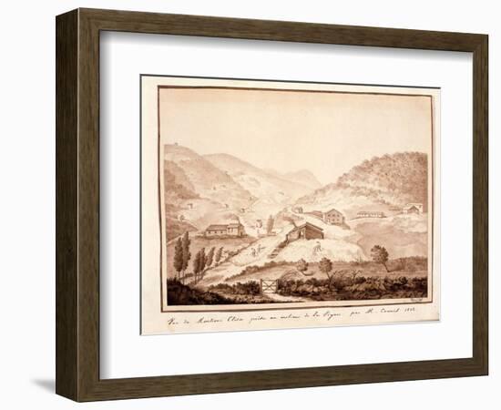 View of Montioni, Taken from the Middle of the Vine, 1812-Salomon Guillaume Counis-Framed Giclee Print