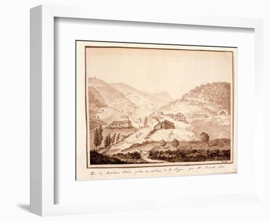 View of Montioni, Taken from the Middle of the Vine, 1812-Salomon Guillaume Counis-Framed Giclee Print