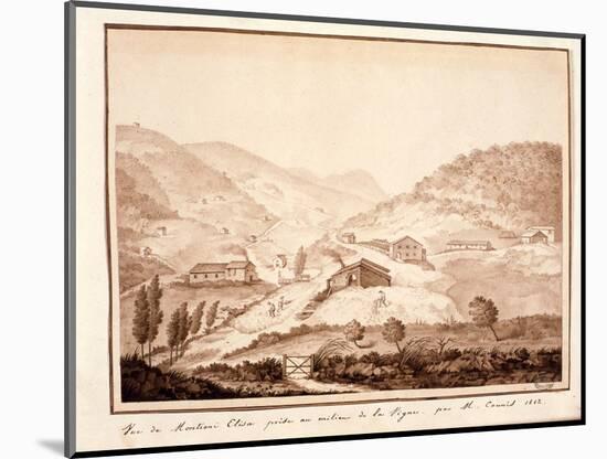 View of Montioni, Taken from the Middle of the Vine, 1812-Salomon Guillaume Counis-Mounted Giclee Print