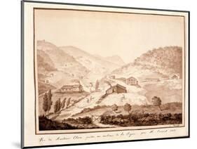 View of Montioni, Taken from the Middle of the Vine, 1812-Salomon Guillaume Counis-Mounted Giclee Print